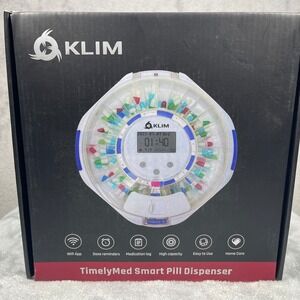 KLIM TimelyMed Smart Pill Dispenser White WiFi App Lockable